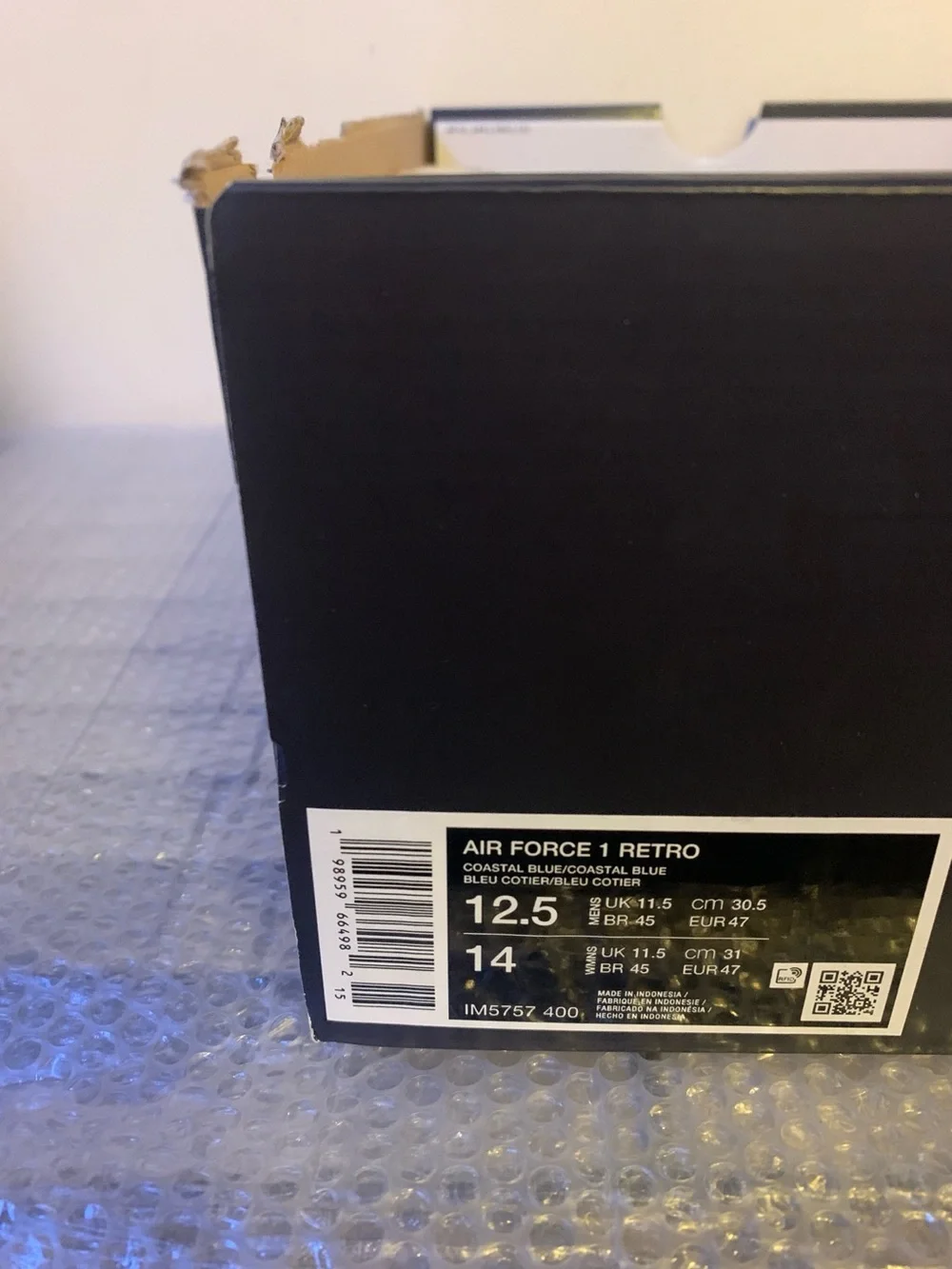 Air Force 1 Low Patent Denim IM5757-400 - Men’s Size 12.5